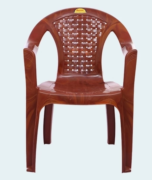 Brown Comfortable Plastic Study Chair